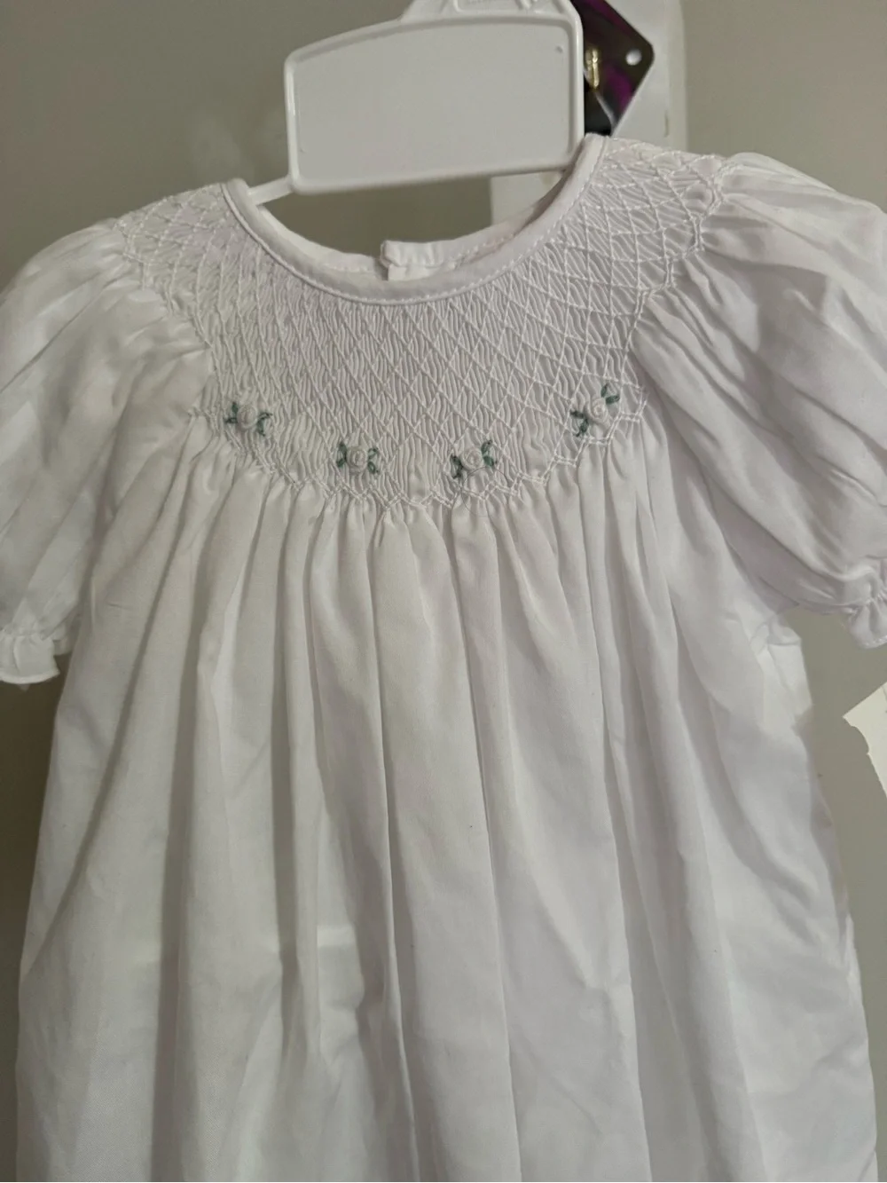NWT Petit Ami Hand Embroidered Smocked Dress & Bonnet